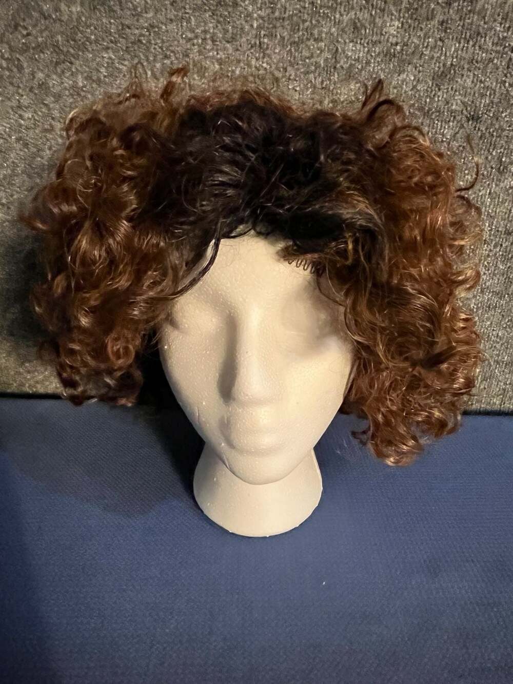 Vanessa By Fifth Avenue Short Brown Curly Synthetic Heat Wave Wig 002-048